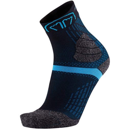 Produktbild von Sidas Trail Double Crew Trailrunning Socken - Schwarz/Türkis