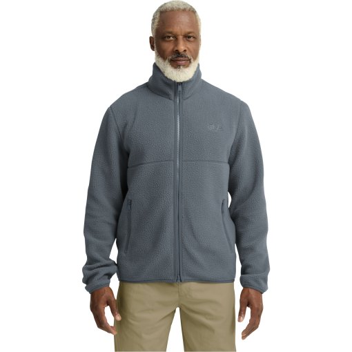 Photo produit de Jack Wolfskin Lite Curl Full Zip Veste pour hommes - grey odessa