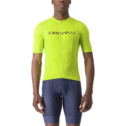 Foto de Castelli Maillot de Manga Corta Hombre - Prologo Lite - electric lime/deep green 383
