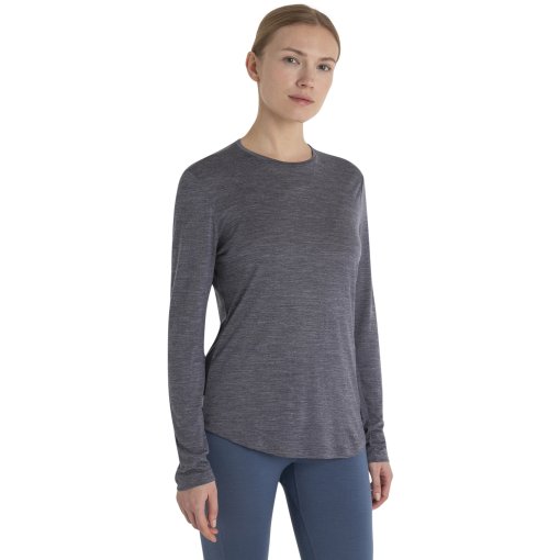 Immagine prodotto da Icebreaker Maglia a Maniche Lunghe Donna - Merino 125 Cool-Lite™ Sphere III - Midnight Navy Hthr