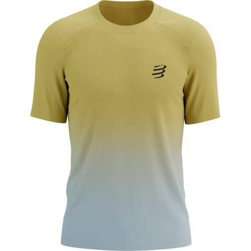 Photo produit de Compressport T-Shirt Homme - Performance Running - ceylon yellow/grey dawn