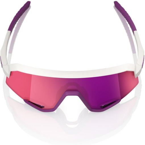 100% Slendale Glasses - Matte Chalk - Purple Multilayer Mirror