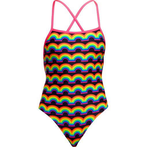 Produktbild von Funkita Strapped In Eco Badeanzug Damen - Rainbowie
