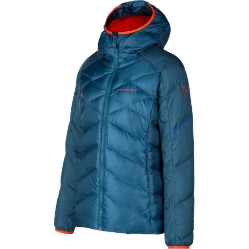 Foto de La Sportiva Plumífero Chaqueta Mujer - Bivouac - Storm Blue/Cherry Tomato
