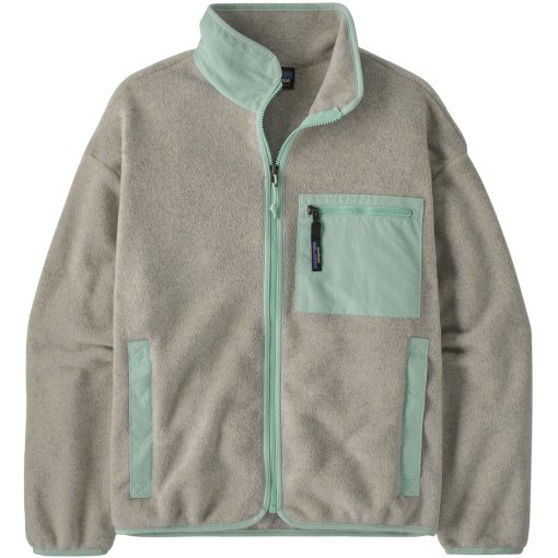 Productfoto van Patagonia Synchilla Fleece Jas Dames - Oatmeal Heather w/Thin Ice