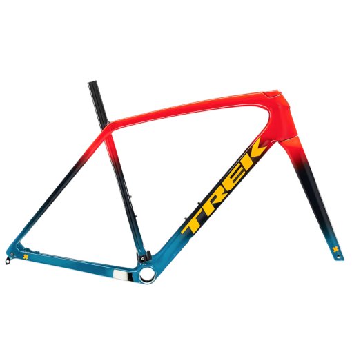 Photo produit de Trek Ensemble Cadre Cyclocross Carbone - BOONE DISC - 2025 - Radioactive Red to Navy to Teal Fade