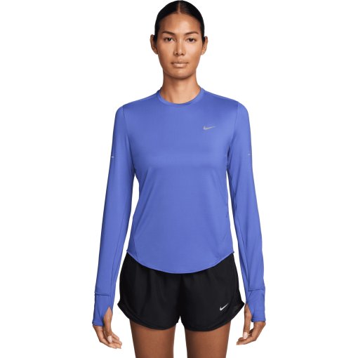 Photo produit de Nike T-Shirt Manches Longues Femme - Swift Dri-FIT UV - sapphire/reflective silver HQ0503-570