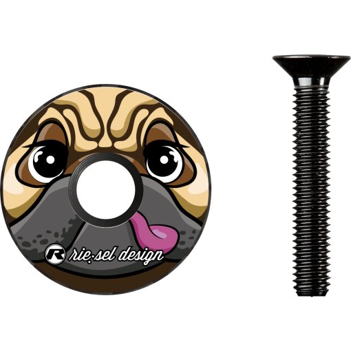 Produktbild von rie:sel design stem:cap Carbon Aheadkappe - mops