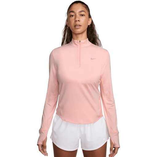 Immagine prodotto da Nike Maglietta Maniche Lunghe Donna - Swift Dri-FIT UV 1/4-Zip - atmosphere/htr/reflective silver HQ0499-607