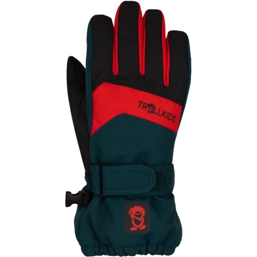 Slika izdelka Trollkids Rauland Otroške rokavice za otroke - Midnight Petrol/Chili Red/Black