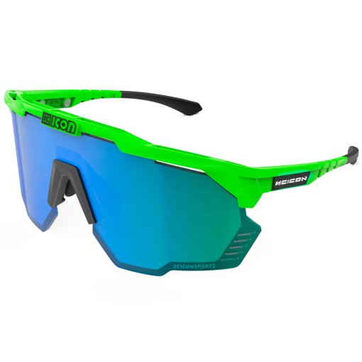 Photo produit de Scicon Lunettes - Aeroshade Kunken - Green Fluo - Multimirror Blue-Green | Clear