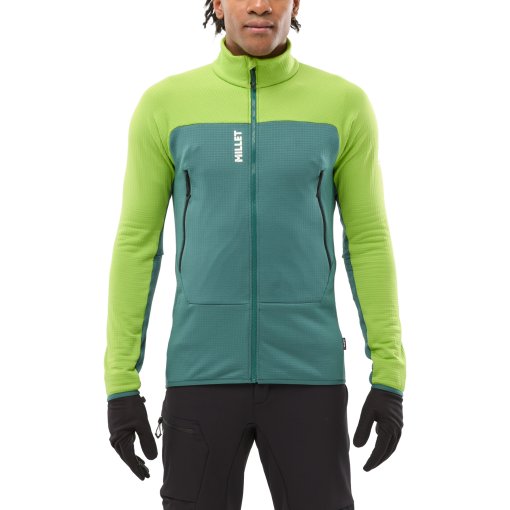 Foto de Millet Chaqueta Polar Hombre - Fusion Grid - Macaw Green/Bottle