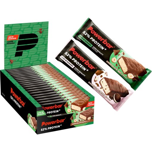 Photo produit de Powerbar 52% Protein Plus - barre protéinée - 20x50g