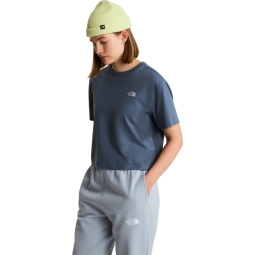 Produktbild von The North Face Evolution Simple Dome Cropped Relaxed T-Shirt Damen - Granite Grey