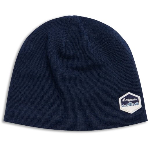 Productfoto van Bergans Hiking Fleece Lined Gebreide beanie - navy blue