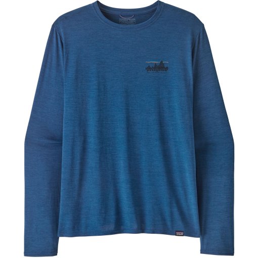 Image de Patagonia T-Shirt Manches Longues Homme - Capilene Cool Daily Graphic - 73 Skyline: Clement Blue X-Dye
