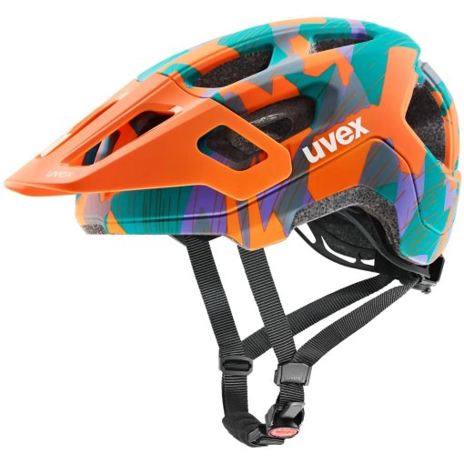Productfoto van Uvex react jr. Kinder-fietshelm - papaya camo matt