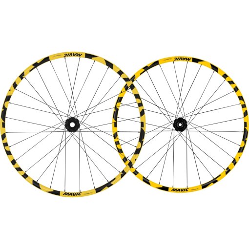 Picture of Mavic Deemax DH Yellow Mullet Wheelset - 29&quot; | 27.5&quot; | 6-Hole | UST - 20x110mm | 12x148mm Boost - SRAM XD