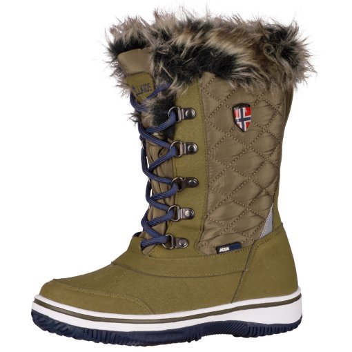 Picture of Trollkids Holmenkollen XT Snow Boots Girls - Spruce Green /Navy