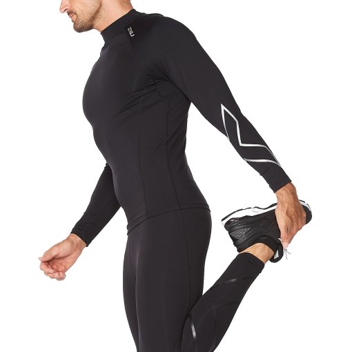 2XU Ignition Compression Longsleeve Men - black/silver | BIKE24
