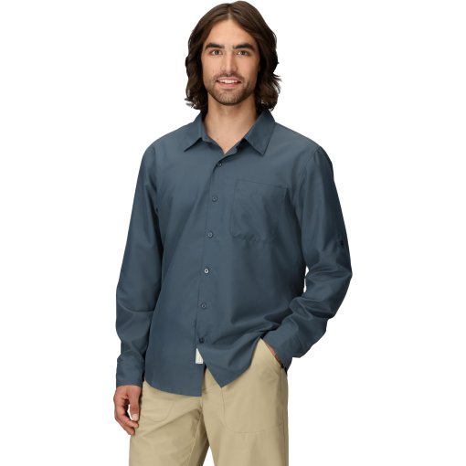 Foto de Marmot Camisa de Manga Larga Hombre - AirExchange SolarShield - thunderhead