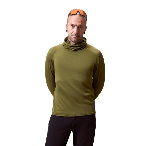 Foto de Endura AllTrack Rout Scuba Sudadera con capucha de polar para hombre - moss green