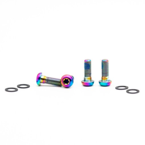 Foto de OAK Components Juego de Tornillos para Adaptador de Disco Freno - Titanio | M6x16 | 4 piezas - oilslick