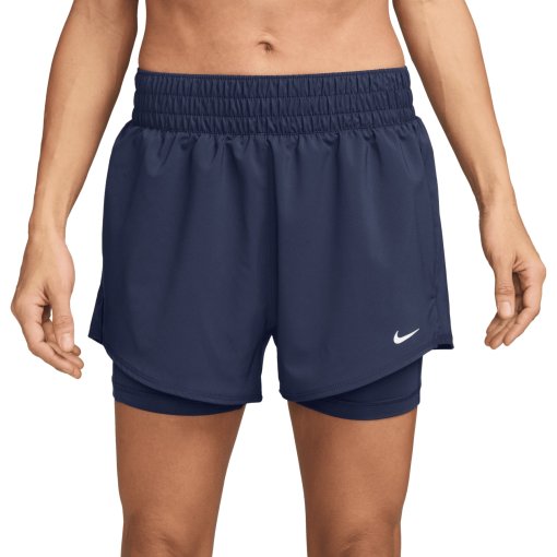 Photo produit de Nike Short 3&quot; Femme - One Dri-FIT 2-In-1 - midnight navy/white DX6016-411