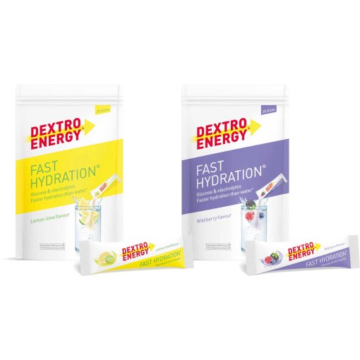 Foto de Dextro Energy* Fast Hydration° - Bebida en polvo con carbohidratos y electrolitos - 25x14.5g