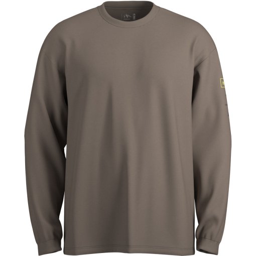 Foto de Maloja SaccaroM. Heavy Organic Cotton Manga larga Hombre - dark gravel 8990