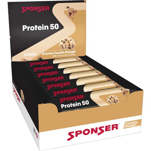 Zdjęcie: SPONSER Protein 50 Cookie Dough - baton proteinowy - 20x50g