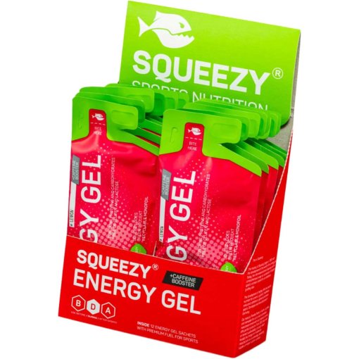 Foto de Squeezy Gel de Carbohidratos - Energy Gel - Limón + Cafeína - Fecha de consumo preferente 31-01-2026 - 12x33g