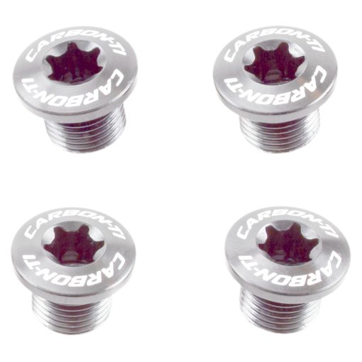 Produktbild von Carbon-Ti X-Fix Kettenblattschrauben für X-Ring Evo - silber