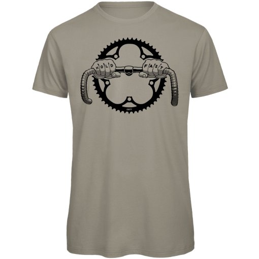 Immagine prodotto da RTTshirts Maglietta da Ciclismo	Uomo - Hold Fast - grigio chiaro