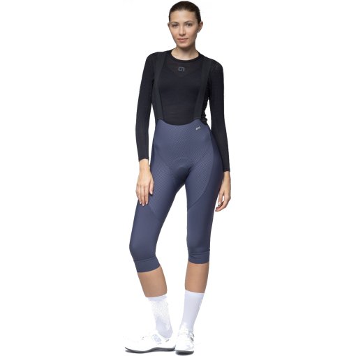 Productfoto van Alé R-EV1 Voltage 3/4 Fietsbroek met bretels Dames - titanium