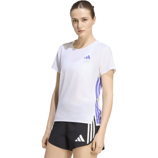 Foto de adidas Adizero Camiseta running para mujer - white/solar purple KT4831