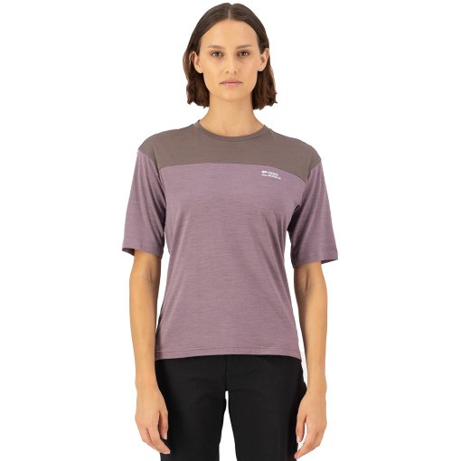 Immagine prodotto da Mons Royale Maglia Ciclismo a Maniche Corte Donna - Diversion Merino - mauve / iron