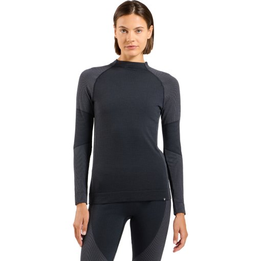 Immagine prodotto da Odlo Base Layer Girocollo senza Maniche Donna - Seamless Performance Wool - nero