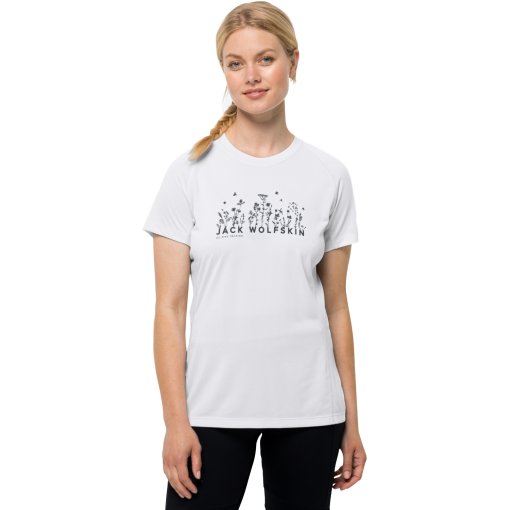 Foto de Jack Wolfskin Camiseta Mujer - Morobbia Vent - blanco cloud