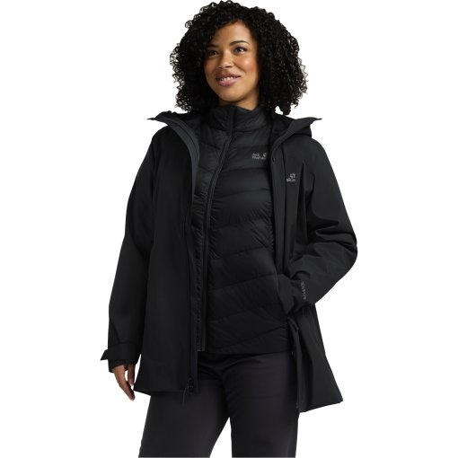 Kuva tuotteesta Jack Wolfskin Icecape 3In1 Naisten untuvatakki Rds - black