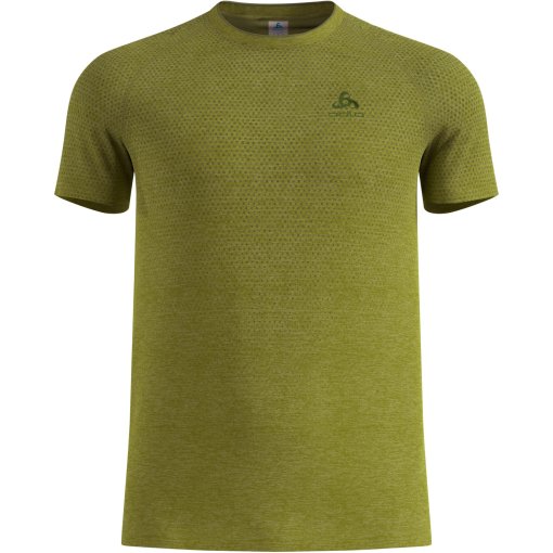 Picture of Odlo Essentials Seamless Running T-Shirt 2.0 Men - guacamole melange