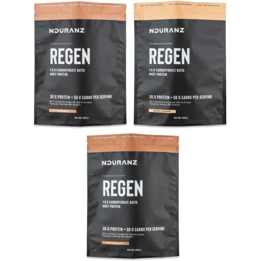 Produktbild von NDURANZ Regen Recovery Drink - Eiweiß-Kohlenhydrat-Getränkepuler - 920g