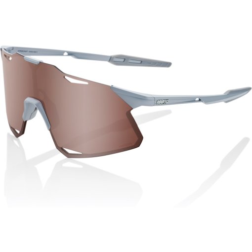 Foto de 100% Gafas - Hypercraft - Matte Stone Grey - HiPER Crimson Silver Mirror | Clear