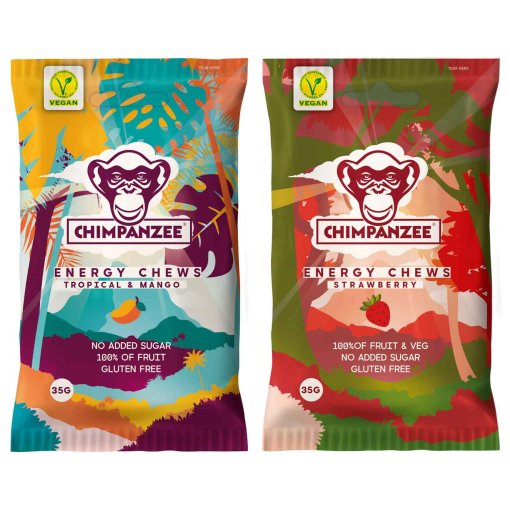 Foto de Chimpanzee Gomas de Fruta con Carbohidratos - Energy Chews - 20x35g