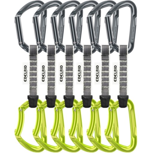 Picture of Edelrid Pure 10 cm Quickdraw - 6-Pack - slate-oasis