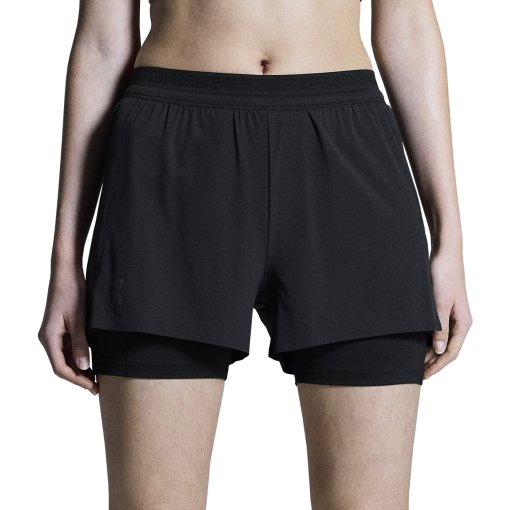 Photo produit de On Short de Course Femme - 3&quot; Performance 2/1 Shorts - Noir