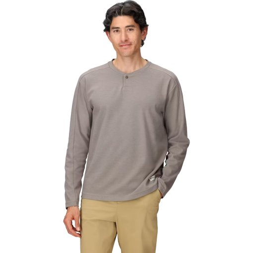 Foto de Marmot Camiseta de Manga Larga Hombre - Redwood Henley - claystone heather