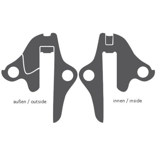 Foto de Ghost GRH-20si / EZ1855 Derailleur Hanger - silver