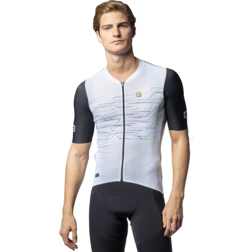 Foto de Alé Maillot de Manga Corta Hombre - PR-E Megabyte - blanco