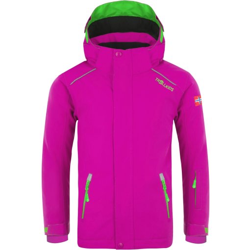 Foto de Trollkids Chaqueta Esquí Niños - Holmenkollen PRO - Rosa/Verde